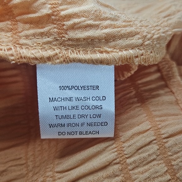 Indigo Rose Womens Dress Size m M orange Fit Flare Flowy short Sleeve NWT - Picture 9 of 10